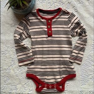 Burt’s Bees Baby striped onsie